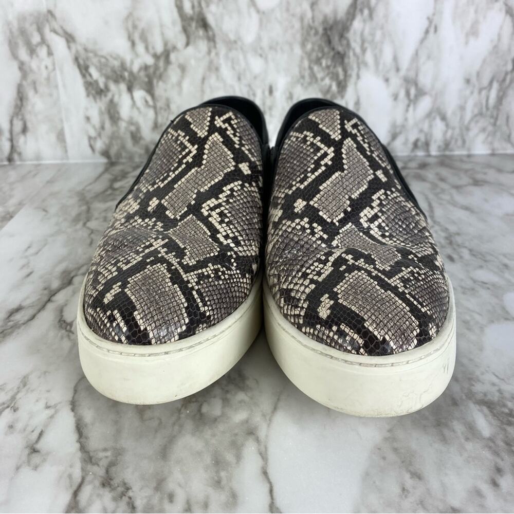 Vince Garvey Embossed Python Snake Print Almond-T… - image 4